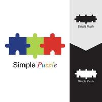 Puzzle vector icon illustration background
