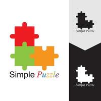 Puzzle vector icon illustration background