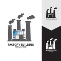 FACTORY BUILDING ICONS VECTOR