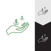 Save money vector icon background