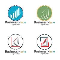 Business Marketing and finance vector logo concept template design