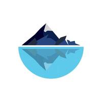 Mountain icon Logo vector