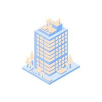 Isometric Illustration vector of building