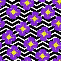 Purple Flower Pattern Seamless vector