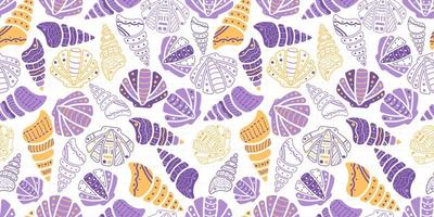 Adorable and fun ocean life seamless pattern vector