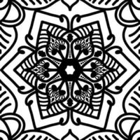 Mandala pattern seamless background vector