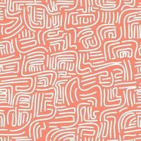 Abstract Hand Drawn Pattern Seamless vector