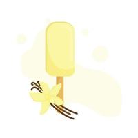 vanilla ice cream vector