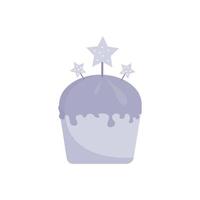 birthday cake with candle vector