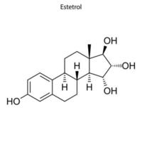 Skeletal formula molecule vector