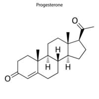 Skeletal formula molecule vector