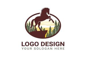 montrain Logo Design Vector Template