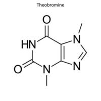 Skeletal formula of chemical molecule. vector