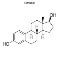 Skeletal formula molecule vector