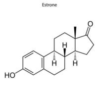 Skeletal formula molecule vector