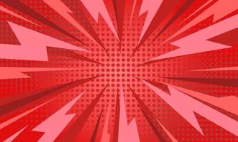 Abstract Red Comic Background Free Vector