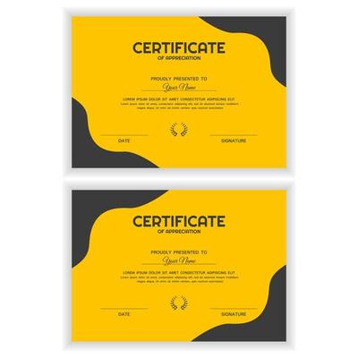 Bundle Creative Certificate of Appreciation Award Template