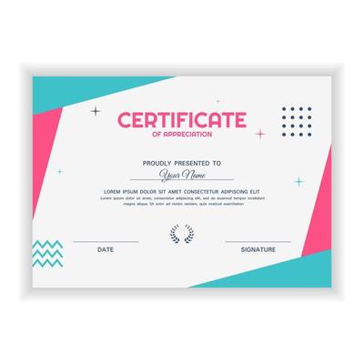 Creative Certificate of Appreciation Award Template