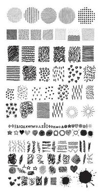 Vector illustration of abstract doodles set element isolated on white background