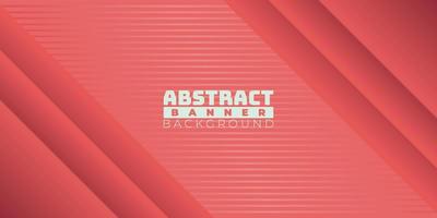 abstract banner background with red color, good for banner, flyer etc. vector illustration