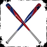 Vector objects illustration baseball bat color