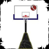 vector objetos ilustración anillo baloncesto