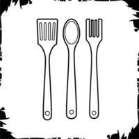 Vector objects illustration icon Spatula