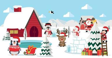 North pole arctic Landscape christmas cartoon Background 8100882 Vector Art at Vecteezy North pole arctic Landscape christmas cartoon Background 8100882 Vector Art at Vecteezy