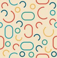 abstract retro colorful seamless pattern vector