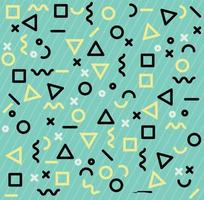 memphis patterns geometric shapes vector