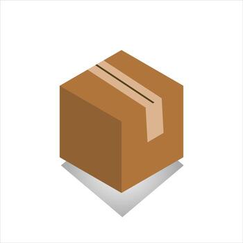 icono de caja de cartón vector