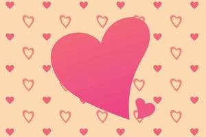 heart background for love's day vector