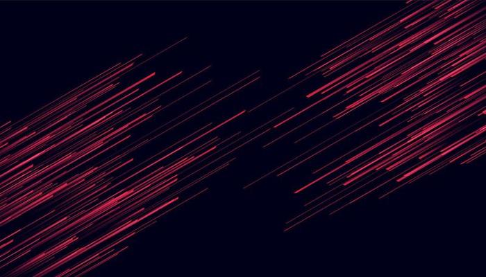 Modern abstract high-speed light effect. Technology futuristic dynamic motion on blue background. Movement pattern for banner or poster design background concept.