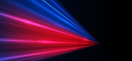 Modern abstract high-speed light effect. Abstract background with beams of light. Technology futuristic dynamic motion. Movement pattern for banner or poster design background concept. vector