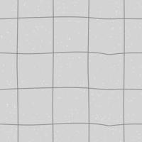 Checkered seamless geometric pattern with lines. Abstract school notebook background. Monochrome vector illustration for design and print
