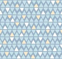 Seamless geometric pattern with hand drawn triangle. Simple vector illustration
