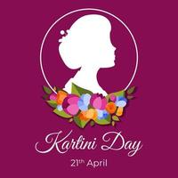 Happy Kartini Day. After Darkness comes Light. Selamat Hari Kartini. Habis gelap terbitlah terang. Indonesian Feminism Hero. Vector Illustration.