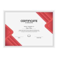 plantilla de premio de certificado de reconocimiento creativo con color degradado vector