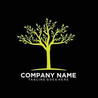 Tree logo design template for business finance vector