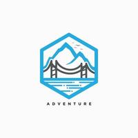 plantilla de diseño de vector de logotipo de aventura