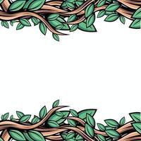 Vector twigs and leaves design for background template