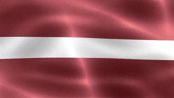 bandeira da letônia - bandeira de tecido acenando realista