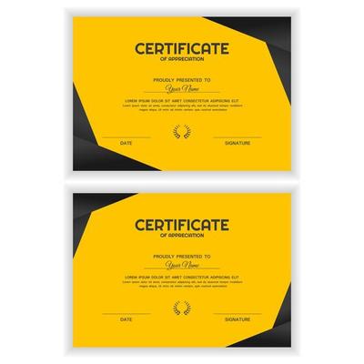 Bundle Creative Certificate of Appreciation Award Template