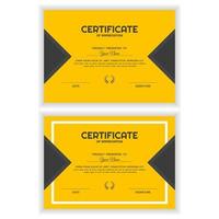 Bundle Creative Certificate of Appreciation Award Template vector
