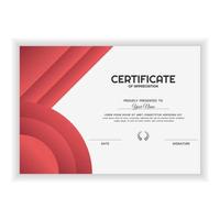 Creative Certificate of Appreciation Award Template with gradient color vector