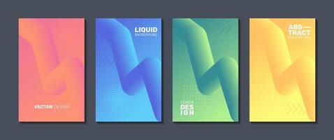 fluid poster background templates vector