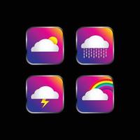 Weather forecast vector icon