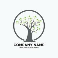 Tree logo design finance concept for business company vector