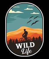 Wild Life Vector T-Shirt Design Template