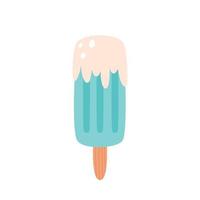 Ice lolly, fruit ice cream. Summertime, hello summer. vector